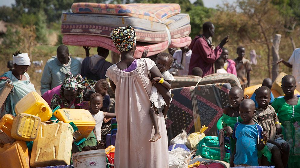 Antalet människor som flyr från Sydsudan till Uganda har ökat senaste tiden.