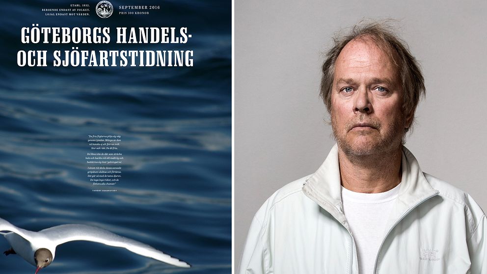 Dennis Töllborg är ansvarig utgivare för nyutgivningen av Göteborgs handels- och sjöfartstidning.
