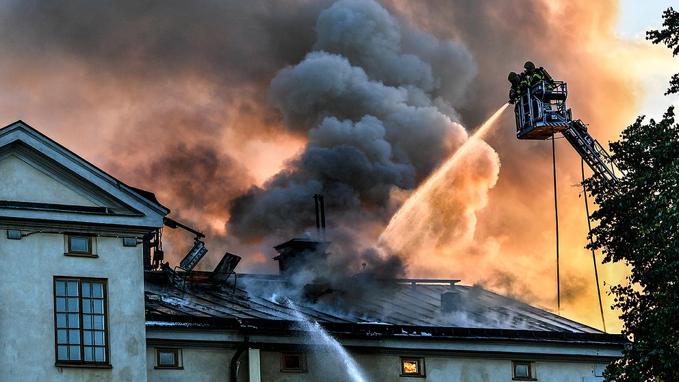 Brand på Konsthögskolan i Stockholm.