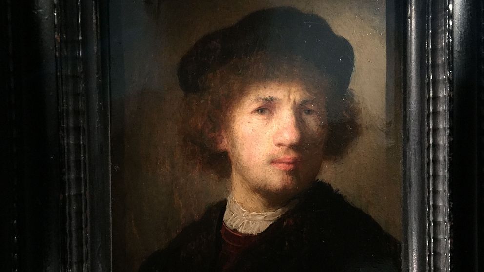 Självporträtt från 1630 av konstnären Rembrandt