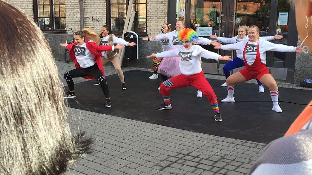 Dansgruppen Joy uppträdde på Kulturnatten.