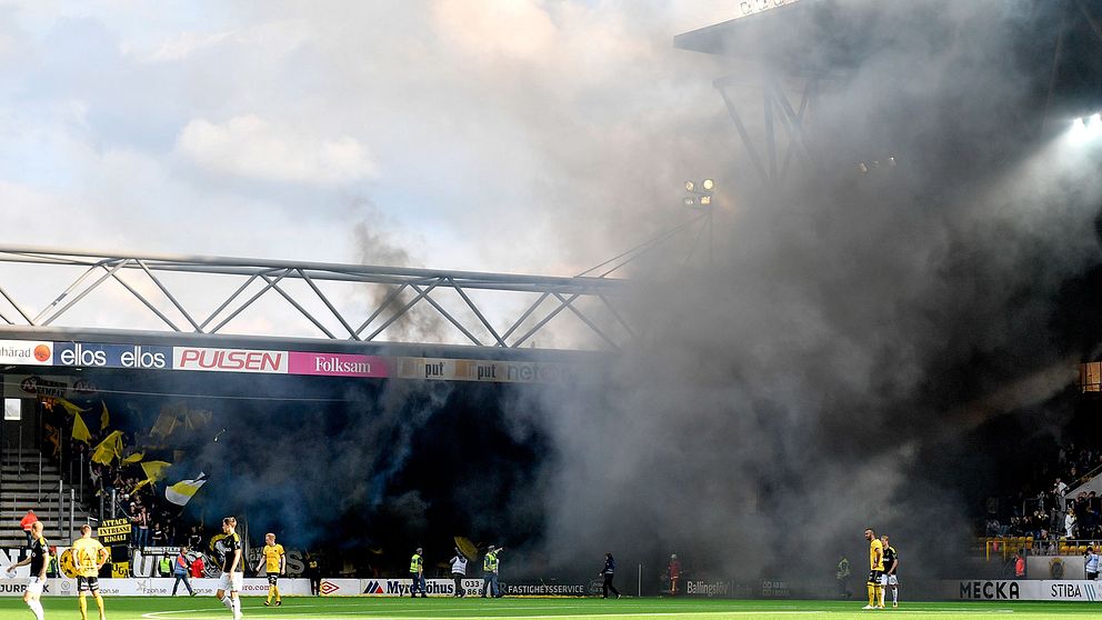 Brand på Borås Arena