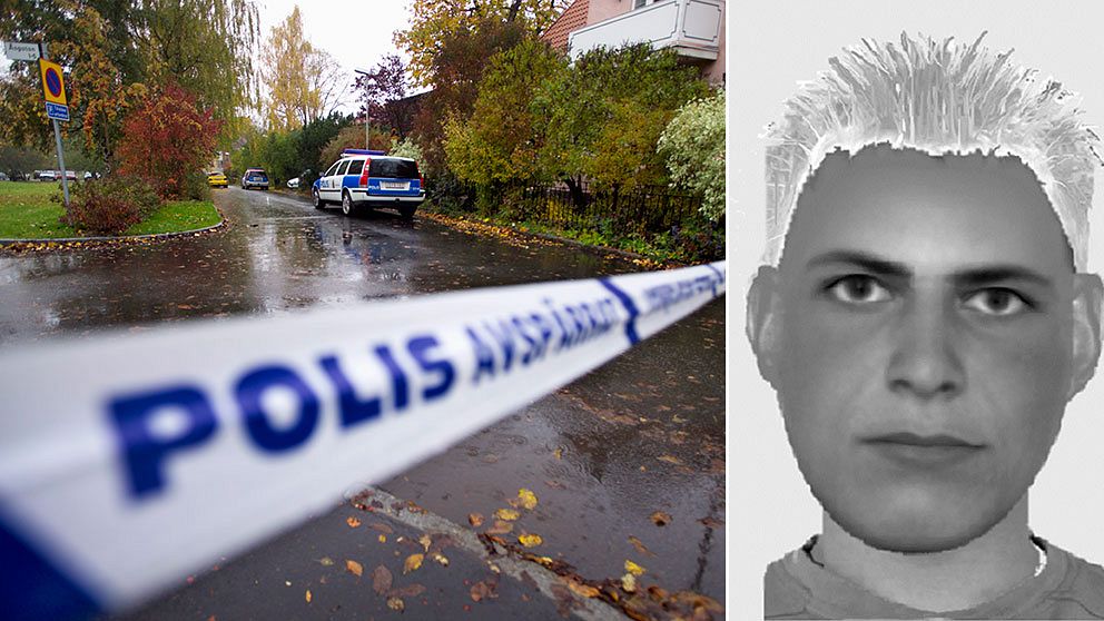 Polisens fantombild av dubbelmördaren i Linköping den 19 oktober 2004