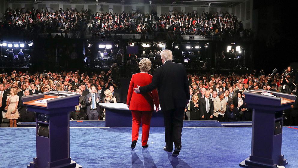 Presidentkandidaterna Hillary Clinton och Donald Trump.