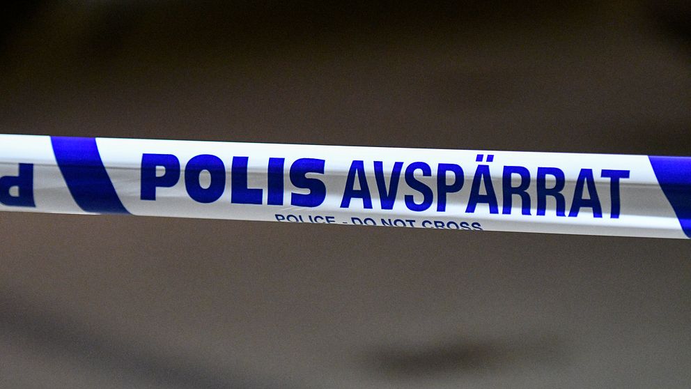 Polisband med texten POLIS AVSPÄRRAT.
