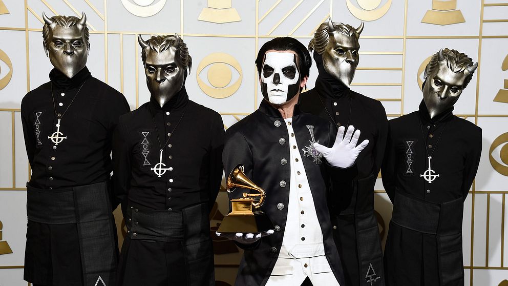 Ghost med sitt pris på Grammygalan i Los Angeles tidigare i år.