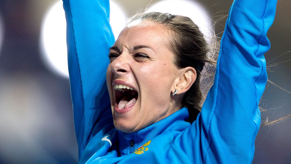Jelena Isinbajeva, Ryssland vinner guld i stavhoppsfinalen under friidrotts-VM, den 13 augusti 2013