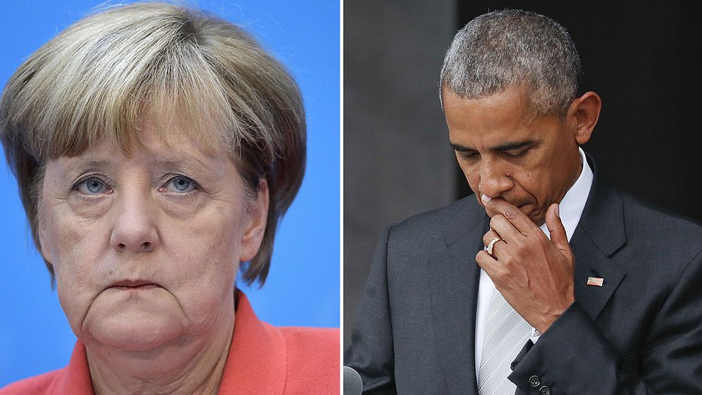Merkel och Obama.