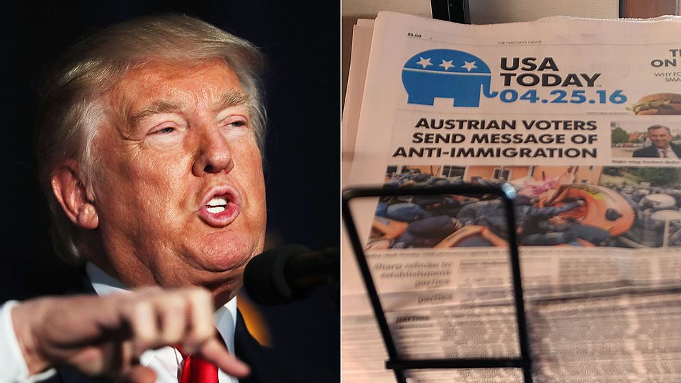 USA Today, en av USA:s största tidningar, tar ställning mot Donald Trump.