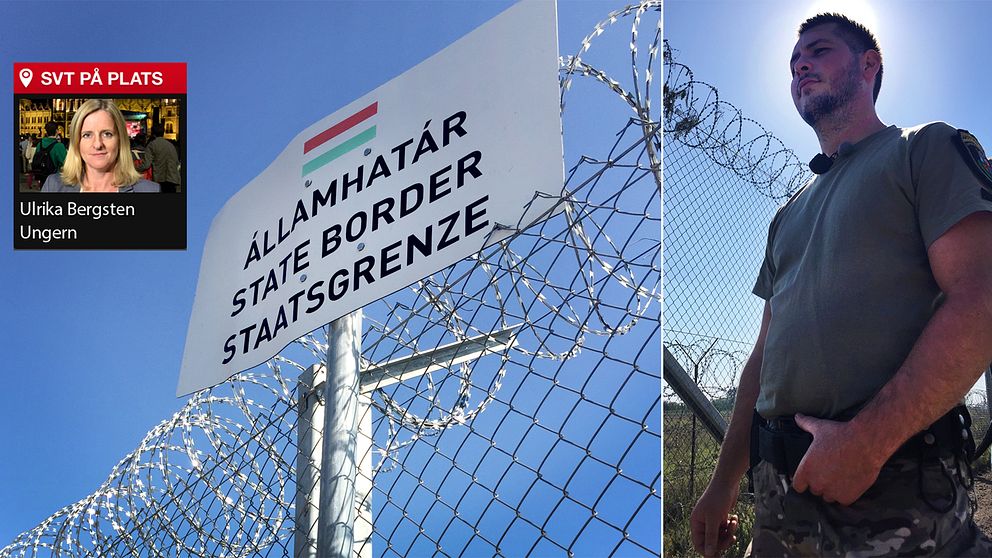 SVT Nyheter möter Heredi Barnabas, gränspolis i den privata armen, inför folkomröstningen i Ungern som hålls under söndagen.
