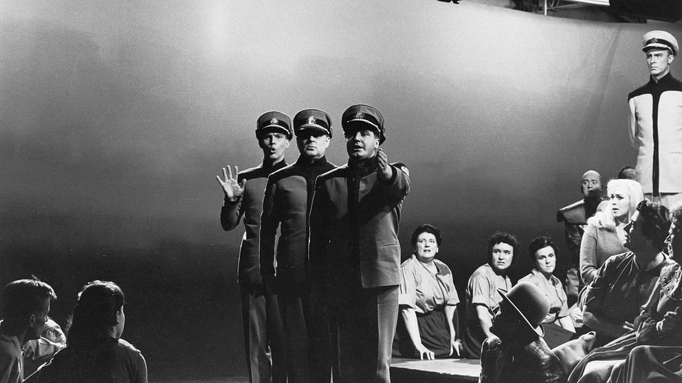 Uruppförandet av operan ”Aniara” 1959