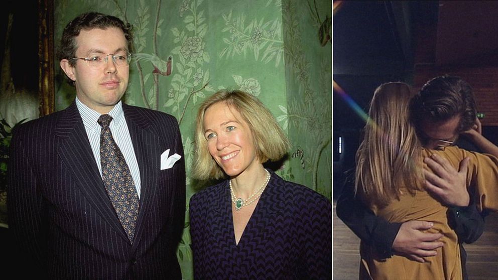 Hans och Eva Rausing, 1996. Till höger en bild ur den kommande operan.