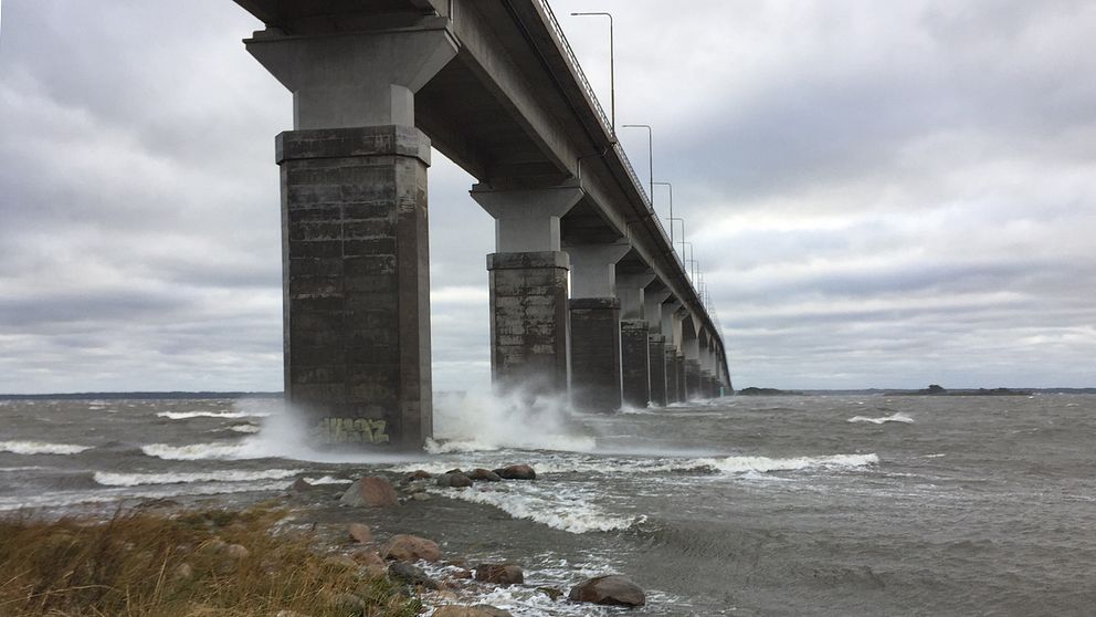 Vågorna går höga i Kalmarsund