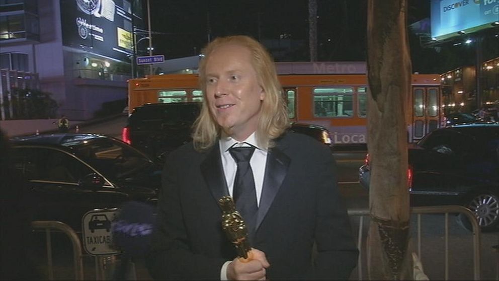 SVT mötte en glad Paul NJ Ottosson som just fått sin tredje Oscar.