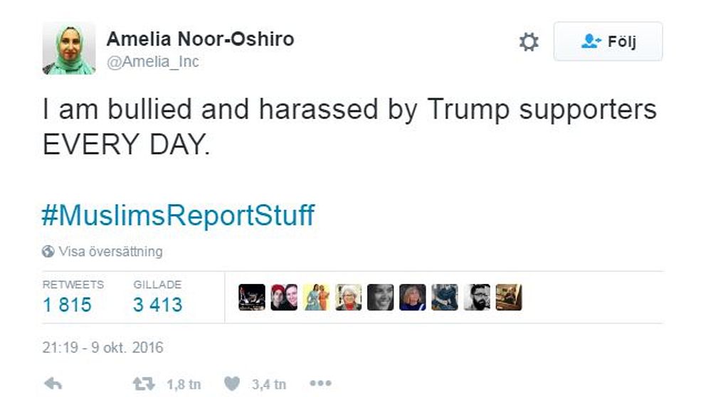 Trump Tweet #muslimsreportstuff