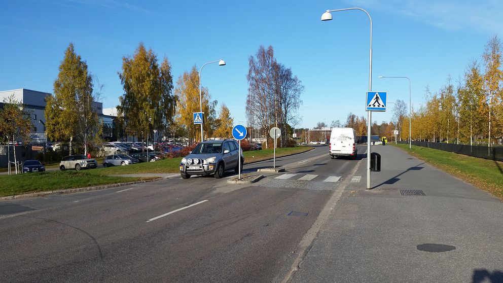 En korsning i Luleå