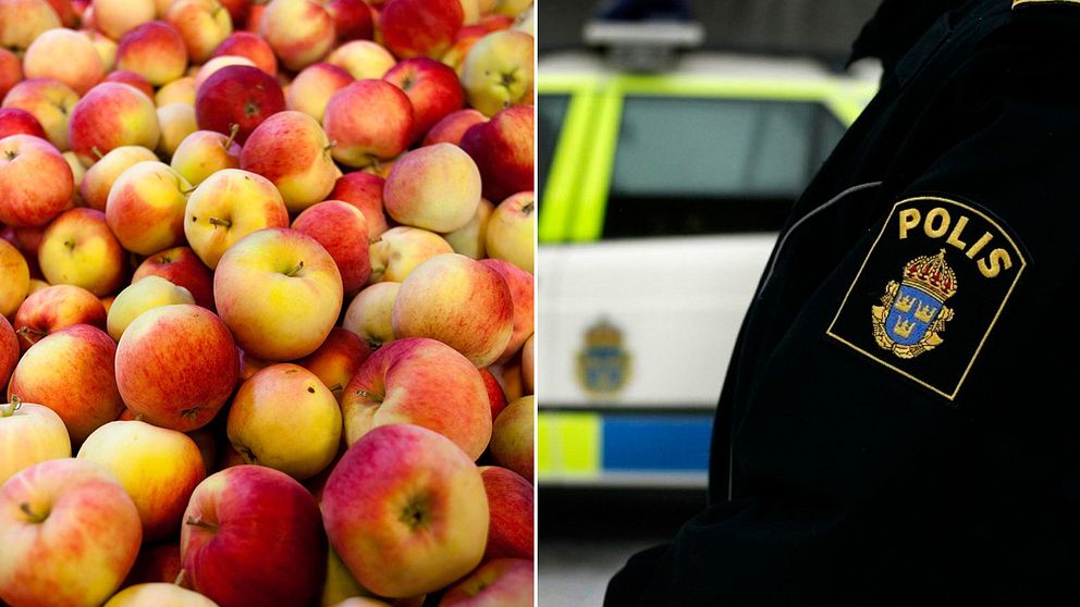 Äpplen, polis