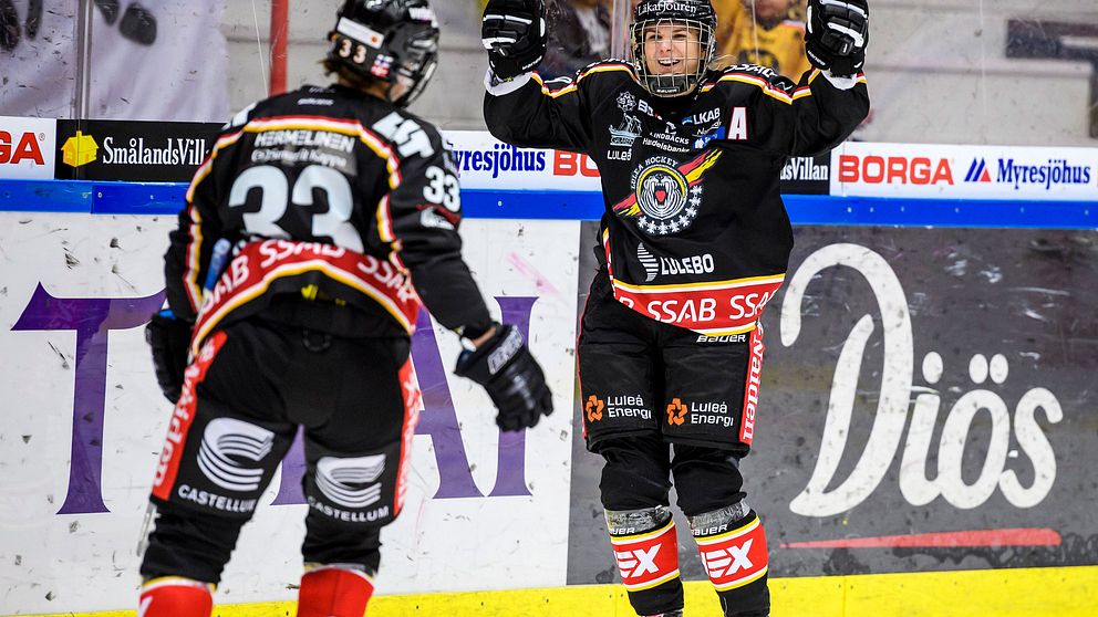 Luleås Michelle Karvinen har gjort poäng i samtliga tio matcher av SDHL.