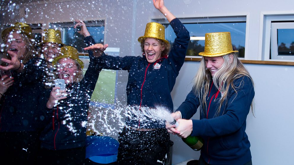 Linköping firar sitt SM-guld.