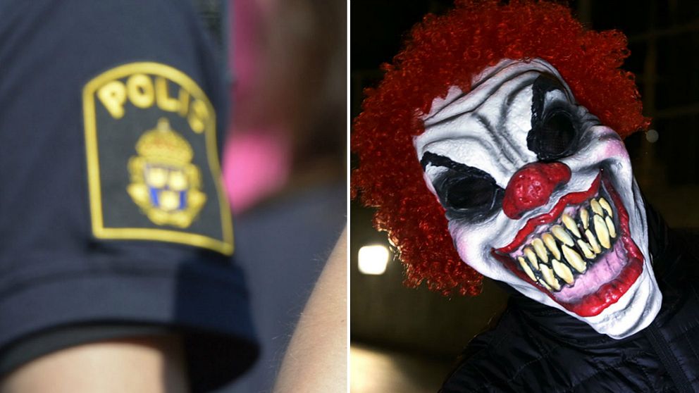 Polisen varnar folk för att ta på sig clownmasker och bege sig ut på stan.