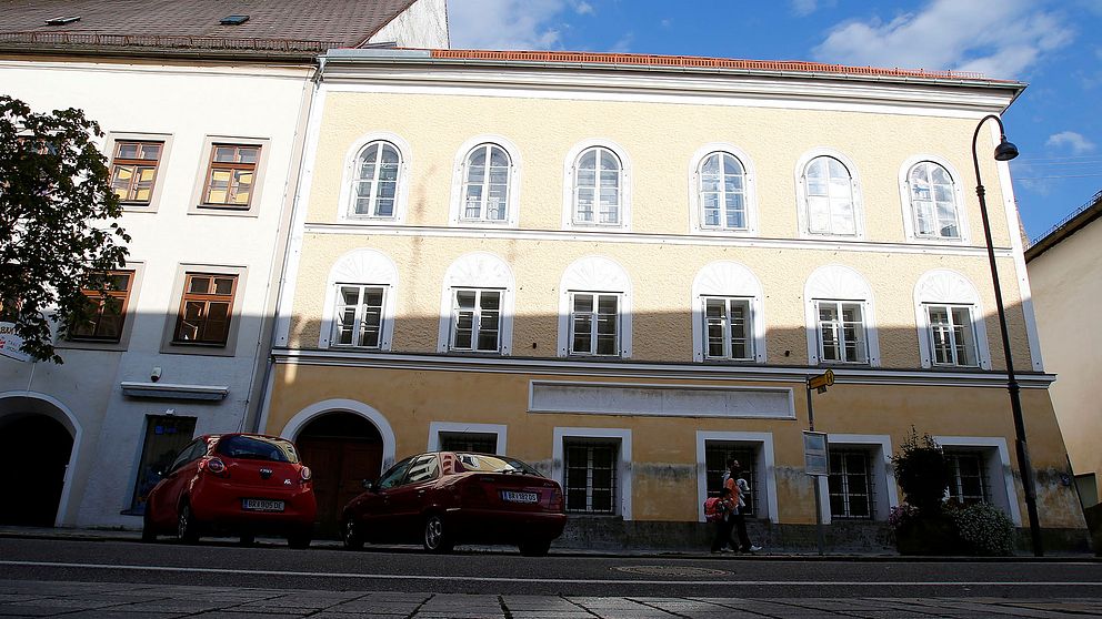 Huset i Braunau am Inn, Österrike, där Adolf Hitler föddes 1889.