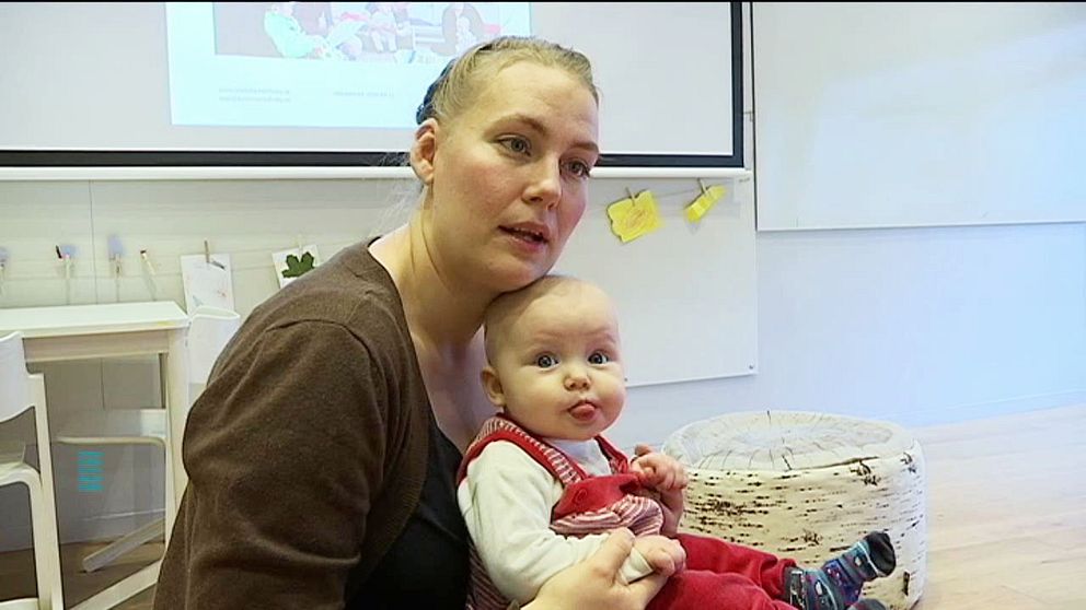 Kerstin Rörsch är en av gruppledarna för Svenska med baby i Umeå.