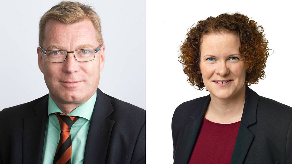 Leif Gripestam (M) och Karin Wanngård (S)