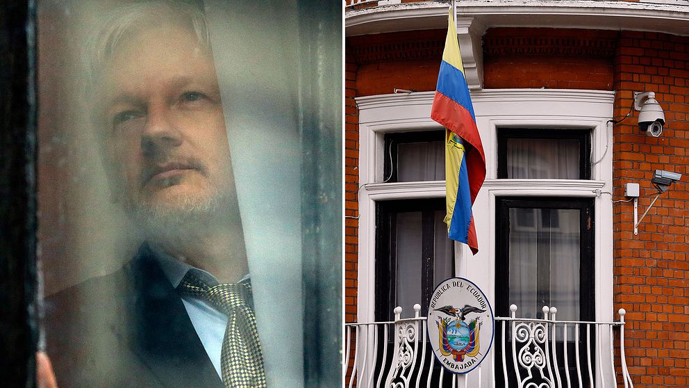 Julian Assange på Ecuador ambassad