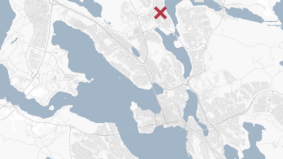 Karta över Luleå, Porsön markerad