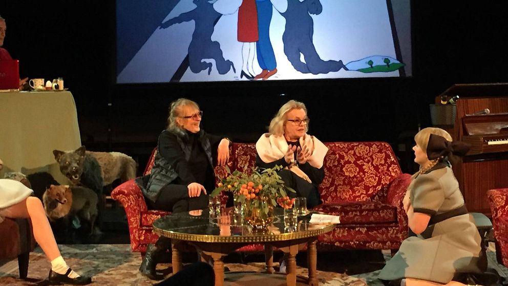 Marie-Louise Ekman och Marie Göranzon på scen