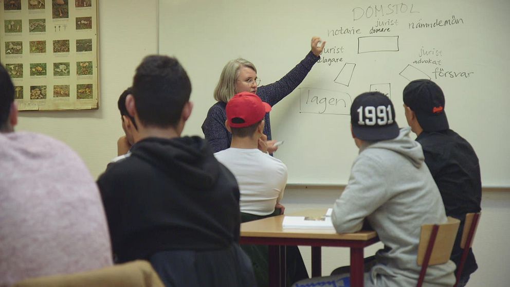 Skola för ensamkommande ungdomar.