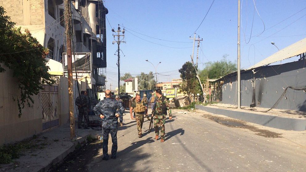 Irakiska säkerhetsstyrkor i Kirkuk.