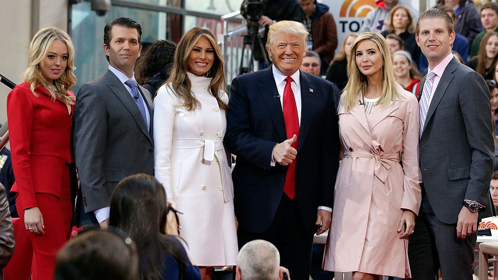 Trump med familj