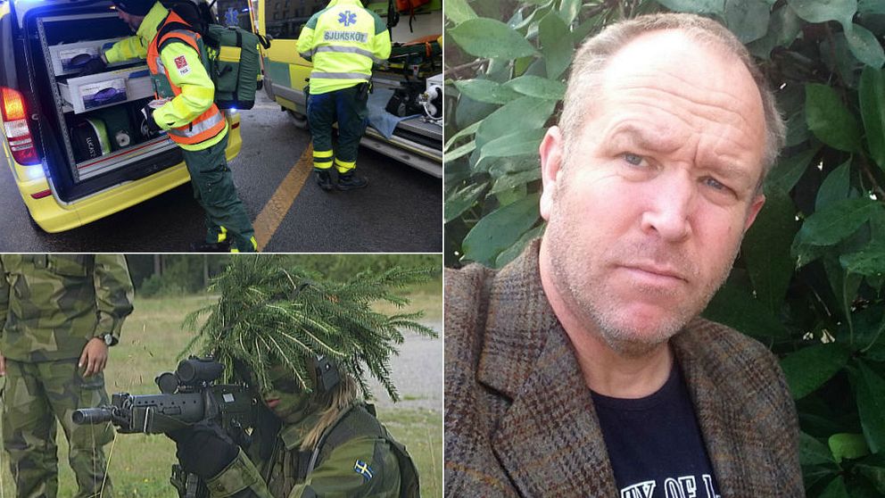 Militärer ska inte jobba som ambulanssjukvårdare, menar Henrik Johansson.