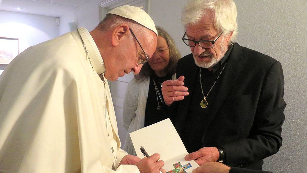 Båstadsbon Carlos Luna fick ett privat möte med påven i dag.