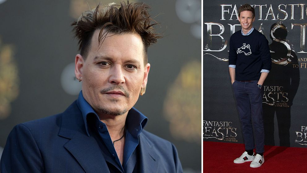 Johnny Depp och Eddie Redmayne kommer att spela i Fantastic Beasts-filmerna