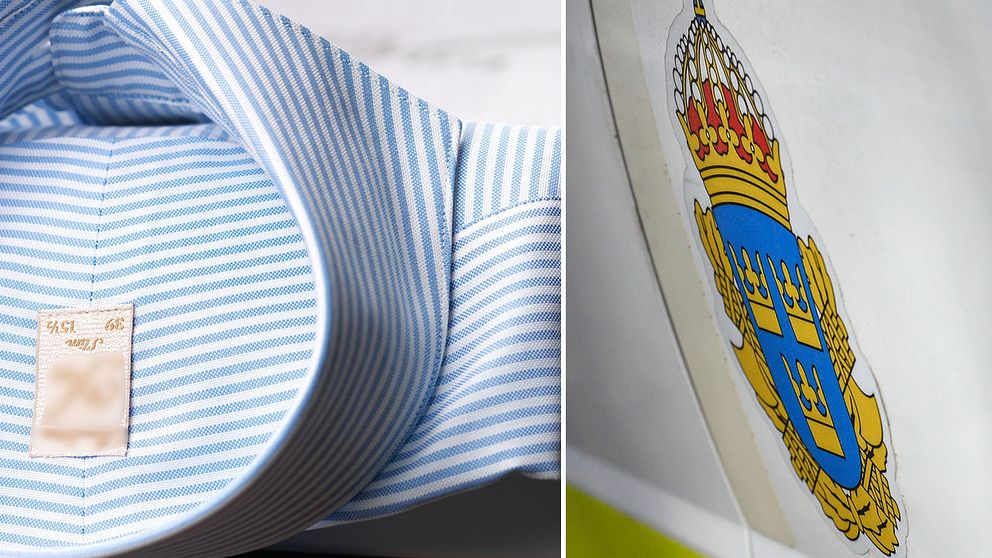 Skjortor stals för miljonbelopp.