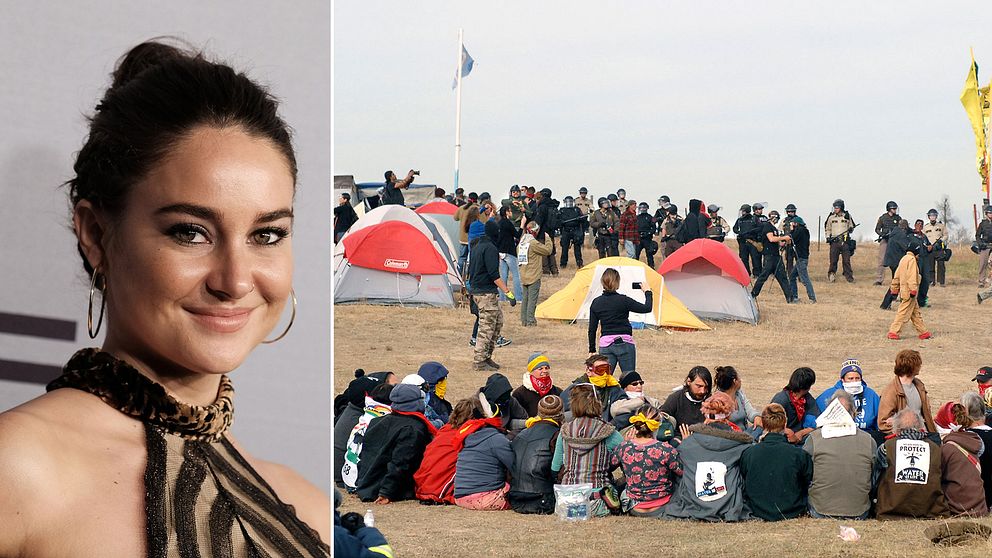 Shailene Woodley stöder Standing Rock