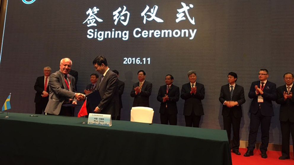 Södertälje tecknar nytt vänortsavtal med kinesiska Wuxi.