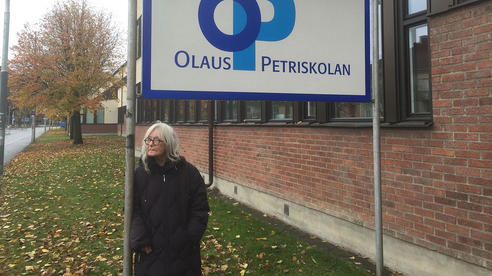 Pia vid Olaus Petriskolan där hon arbetat