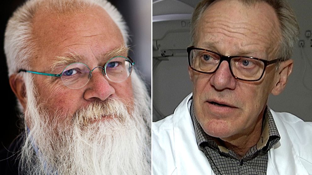 Peter Nordqvist, generalsekreterare på Hjärtebarnsförbundet och Jan Sunnegårdh professor och överläkare i barnkardiologi på Drottning Silvias barnsjukhus