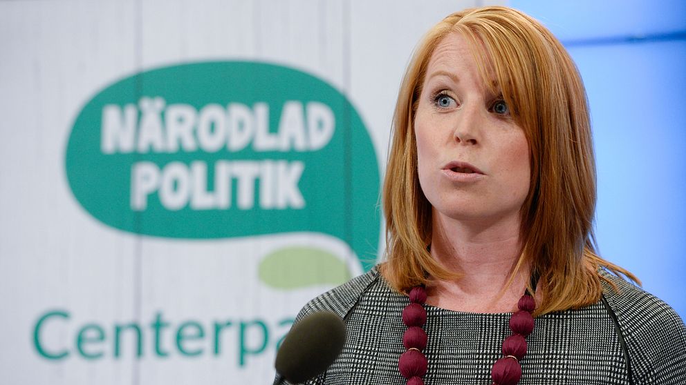 Partiledare Annie Lööf (C).