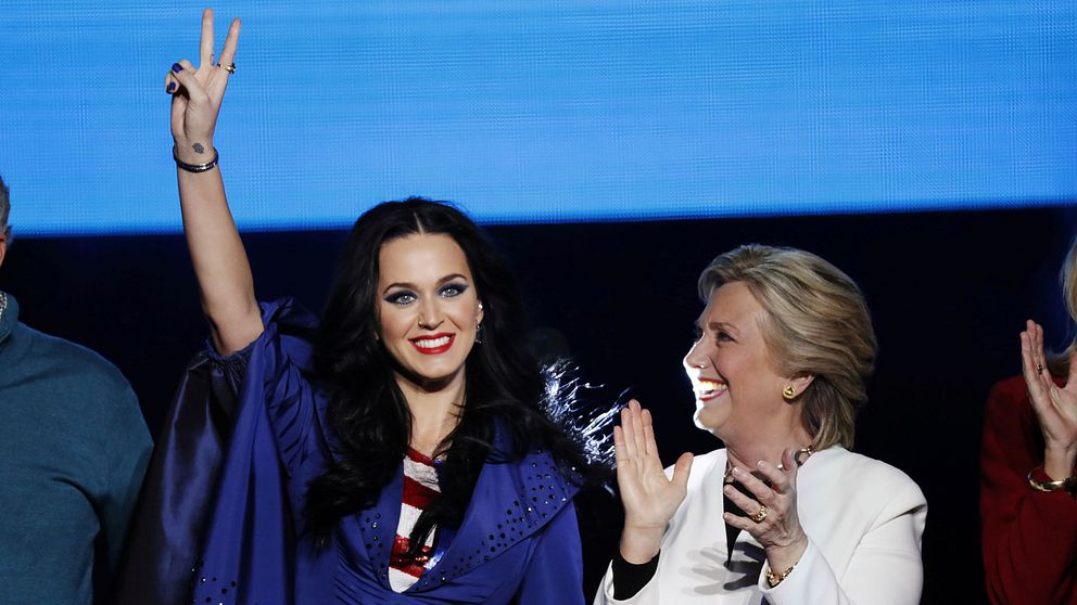 Katy Perry har tagit ställning för Hillary Clinton