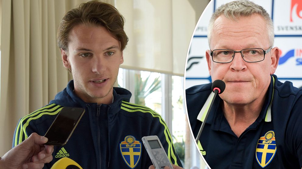 Albin Ekdal klev av träningen, berättade Janne Andersson vid dagens presskonferens.