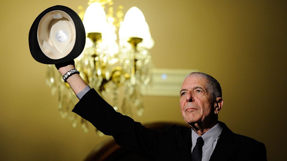 Leonard Cohen under ett besök i Spanien 2011.