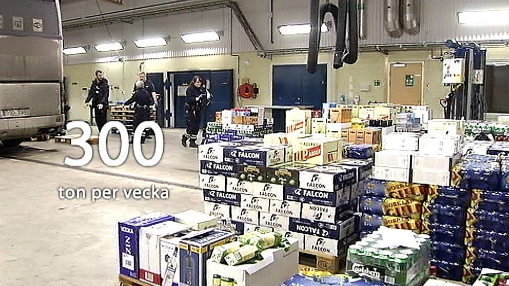 Tullbeslag av smuggelalkohol