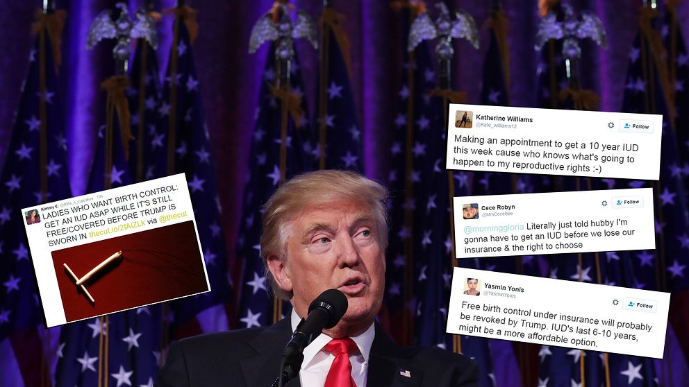 Donald Trump med tweets om preventimedel.