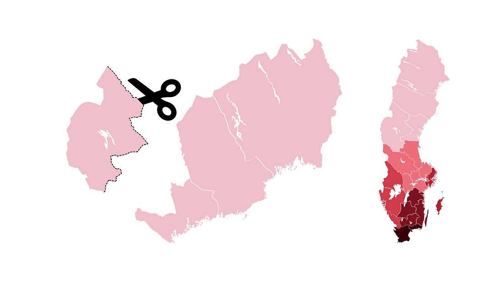 Exakt hur regionsindelningen ska se ut när Jämtland undantas är inte klarlagt.