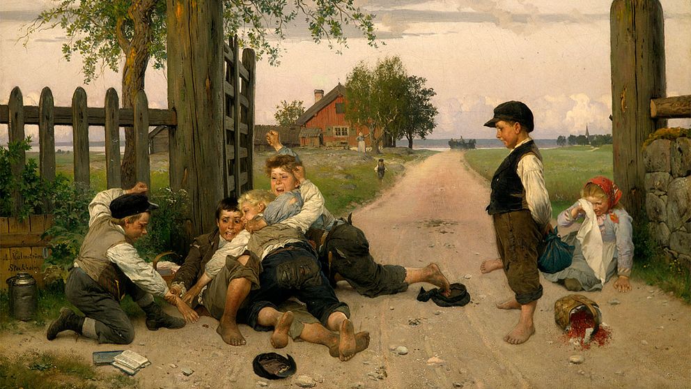 ”Grindslanten”, målad av August Malmström år 1885.