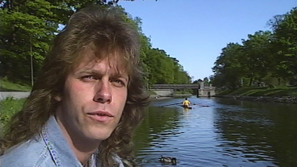 ”Den långhårige meteorologen” Pär Holmgren 1990.
